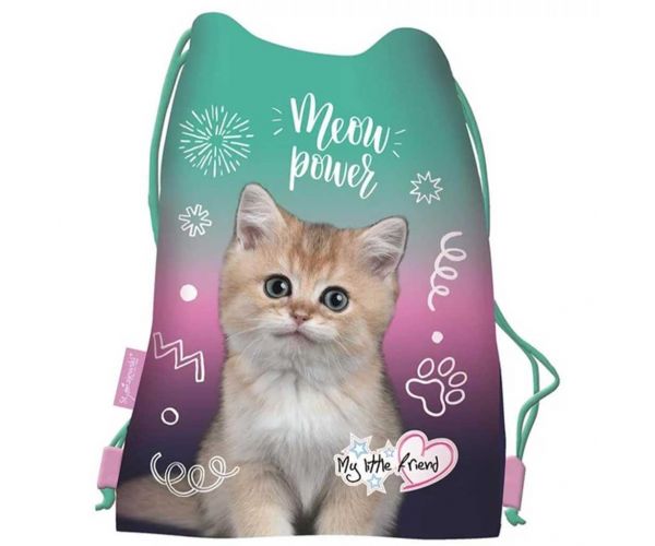 MLF Kitty Party cicás tornazsák, sportzsák 34x43cm