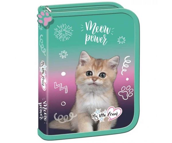 MLF Kitty Party cicás kihajtható tolltartó PC03 20,5x14x3,5cm