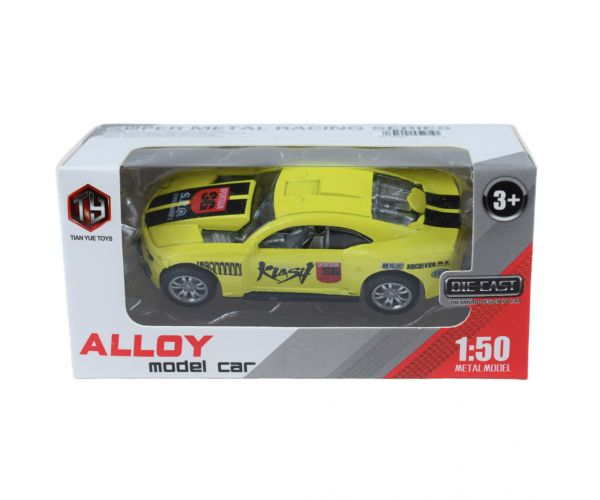Car Model: Fém versenyautó többféle változatban 7cm 1/50 1db