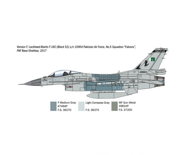 Italeri 1/48 F-16C Fighting Falcon vadászrepülőgép makett