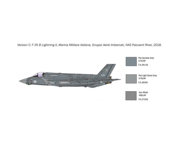 Italeri 1/72 F-35B Lightning II vadászrepülőgép makett
