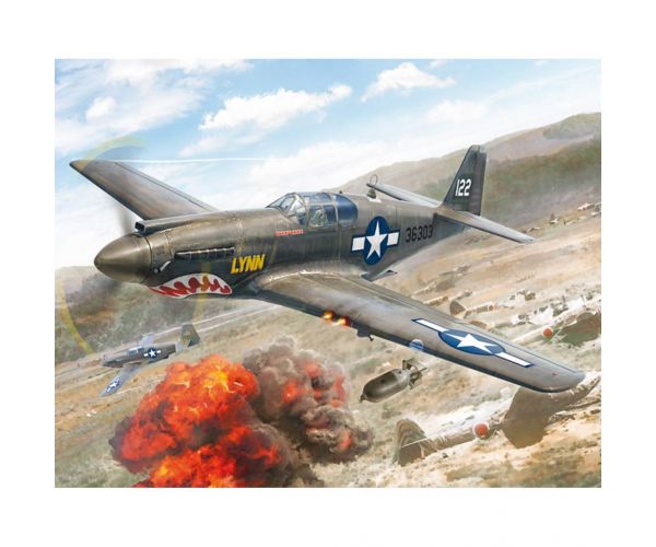Italeri 1/72 P-51A Mustang vadászgép makett
