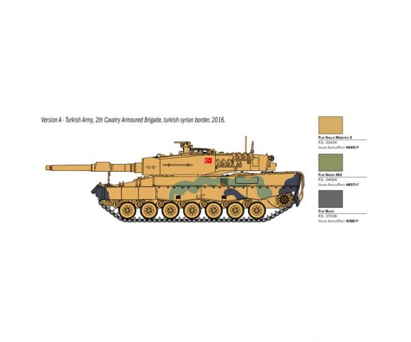 Italeri 1/35 Leopard 2A4 tank makett