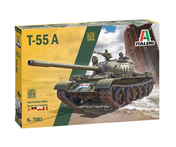 Italeri 1/72 T-55A tank makett