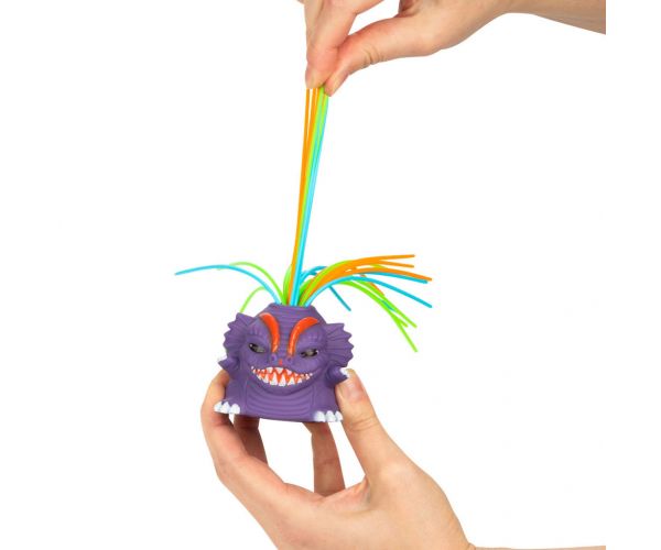 Monster Fun: Mókás hajas szörny figura nyújtható hajjal többféle változatban 1db