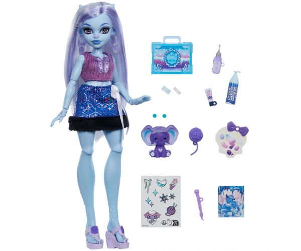 Monster High Rémségápolás Abbey Bominable baba kiegészítőkkel - Mattel