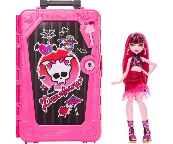 Monster High Szörnyen Jóbarátok titkai: Rémes utazás Draculaura baba - Mattel