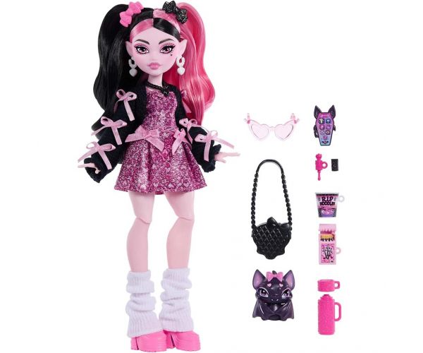 Monster High Draculaura baba kiegészítőkkel - Mattel