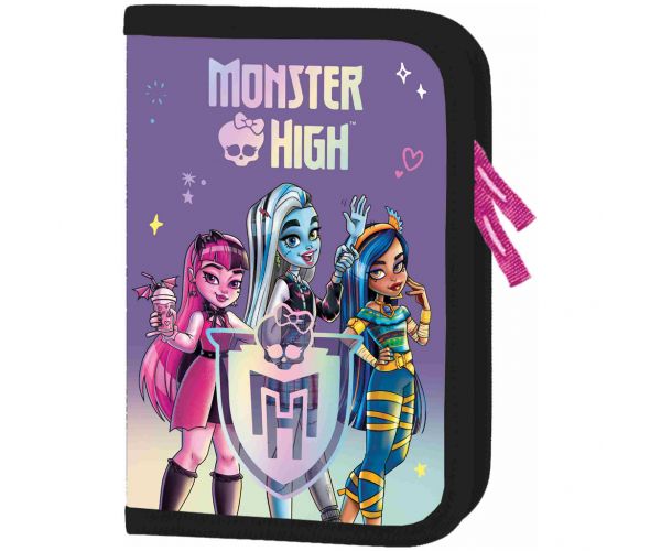 Monster High lila kihajtható tolltartó 21x14x3,5cm