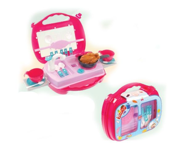 Mochtoys: Hordozható minikonyha 22db-os készlet