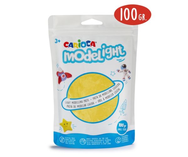 Modelight 100g-os sárga gyurma - Carioca