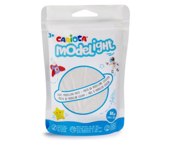 Modelight 50g-os fehér gyurma - Carioca