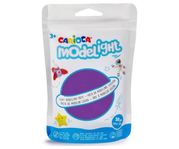 Modelight 50g-os lila gyurma - Carioca