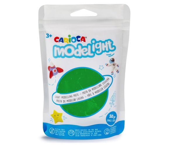Modelight 50g-os zöld gyurma - Carioca