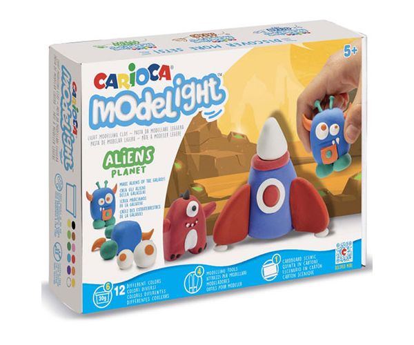 Modelight Maxi Play Box Űrlények gyurma szett - Carioca