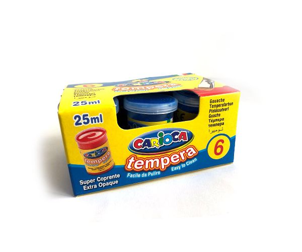 Kék tempera tégelyben 6x35 gr - Carioca