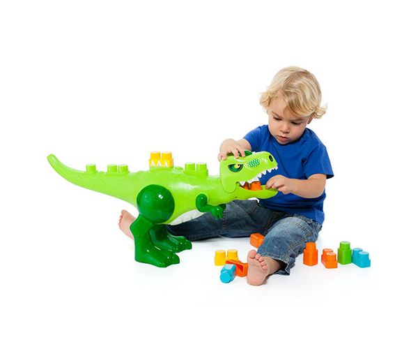 Molto: Blocks kockafaló gigantosaurus dinós építőkocka szett hanggal 30db-os