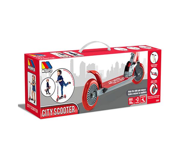 Molto: City Scooter roller piros színben