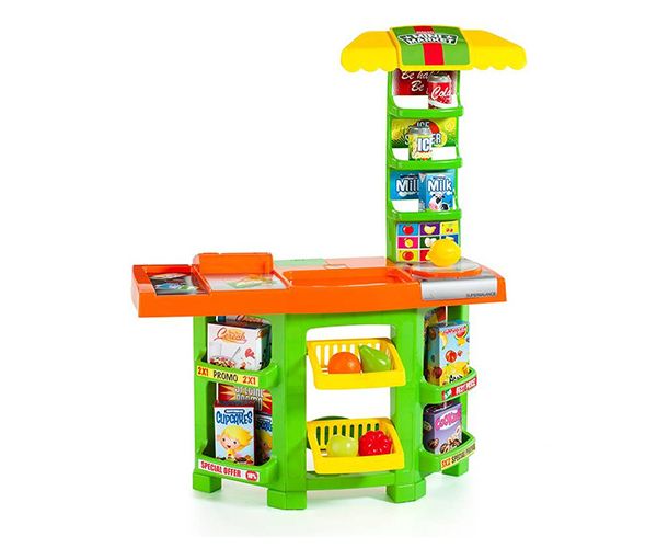 Molto: Mini Market 14db-os játékszett 58x28x77cm