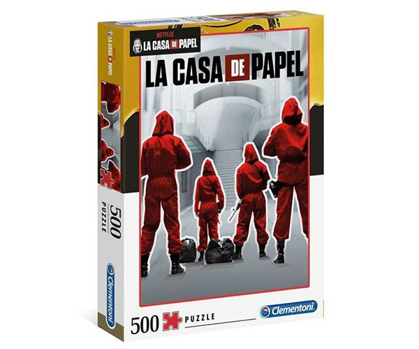 A nagy pénzrablás: Piros overál 500db-os puzzle - Clementoni