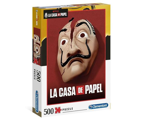 A nagy pénzrablás: Dali maszk 500db-os puzzle - Clementoni