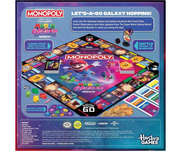 Monopoly Super Mario Galaxis A Film társasjáték - Hasbro