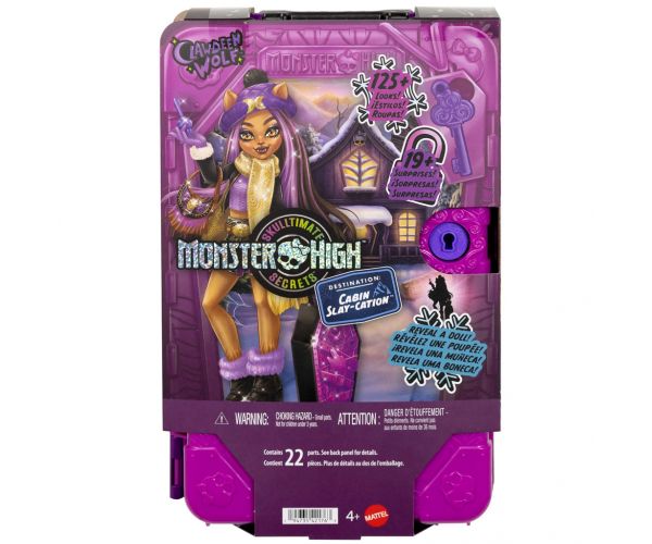 Monster High Szörnyen Jóbarátok Titkai - Rémmenedék - Clawdeen Wolf - Mattel
