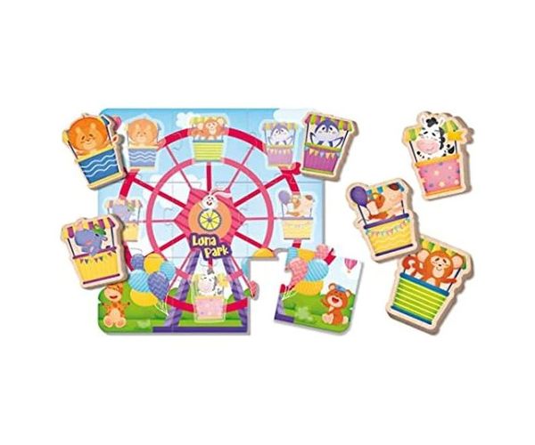 Montessori baby fa puzzle - Vidámpark