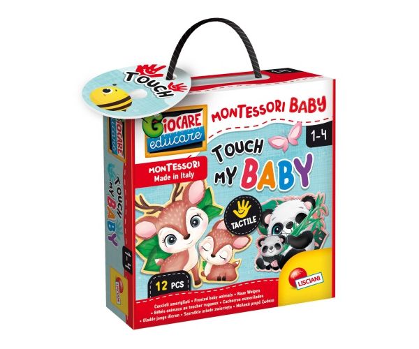 Montessori Baby Touch állatok logikai puzzle - Lisciani