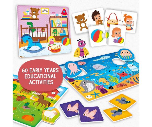 Montessori Baby: Játékgyűjtemény 60db készségfejlesztő játékkal - Lisciani
