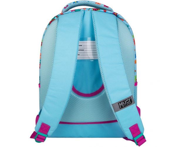 Luna: Must Team Vaiana 2 lekerekített 3 rekeszes iskolatáska, hátizsák 32x18x43cm