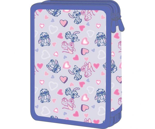 Must: Disney Stitch&Angel emeletes töltött tolltartó 15x5x21cm