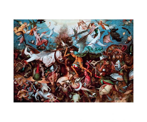 Museum Collection: Bruegel - A lázadó angyalok bukása 1000 db-os puzzle poszterrel - Clementoni