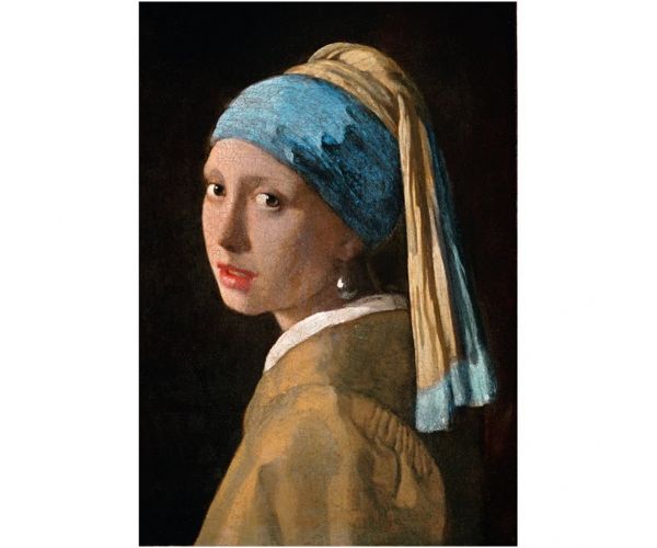 Museum Collection: Johannes Vermeer - Leány gyöngy fülbevalóval 1000 db-os puzzle poszterrel - Clementoni