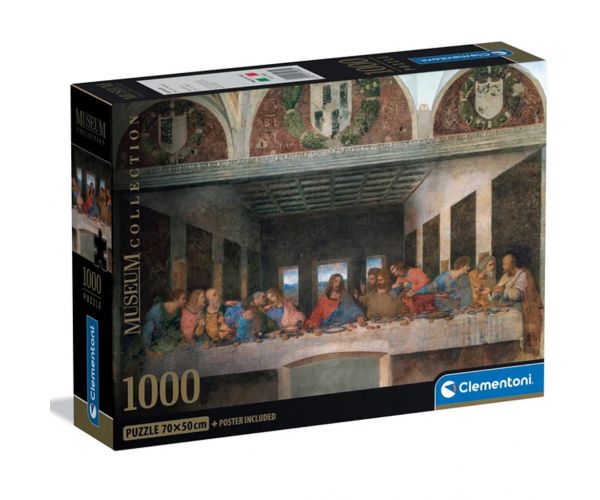 Museum Collection: Leonardo da Vinci - Az utolsó vacsora 1000 db-os puzzle - Clementoni