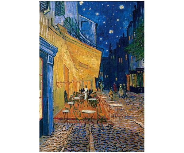 Museum Collection: Van Gogh - Kávézó terasz éjjel 1000 db-os puzzle poszterrel - Clementoni