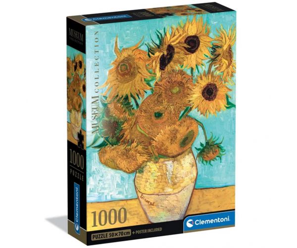 Museum Collection: Van Gogh - Napraforgók 1000db-os puzzle - Clementoni