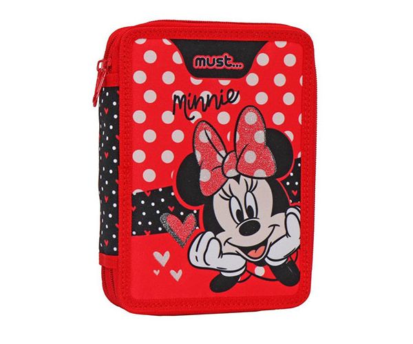 Must: Disney Minnie egér 2 rekeszes töltött tolltartó