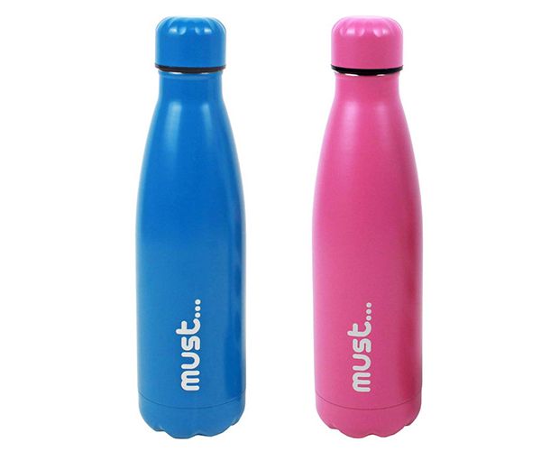 Must... Duplafalú fémkulacs 500ml kétféle változatban