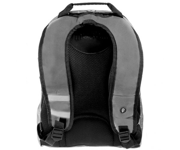 Must: Szürke Monochrome RipStop iskolatáska, hátizsák 32x17x42cm