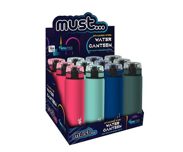 Must Pagouri fém kulacs 600ml többféle változatban