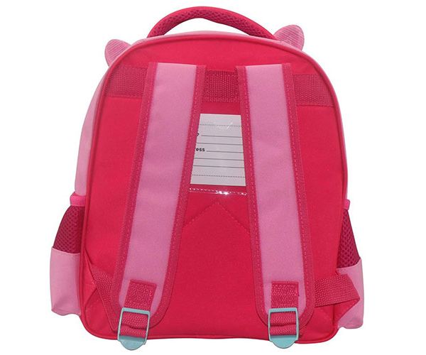 Must: Nyuszis 3D mintás kétrekeszes ovis hátizsák 27x10x31cm