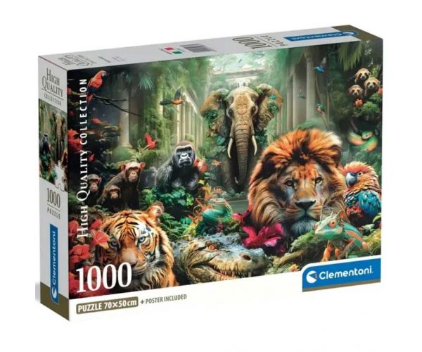 Misztikus dzsungel 1000 db-os HQC puzzle poszterrel - Clementoni