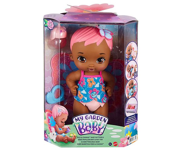 My Garden Baby: Édi-Bébi gondoskodás pillangó baba 30cm - Mattel
