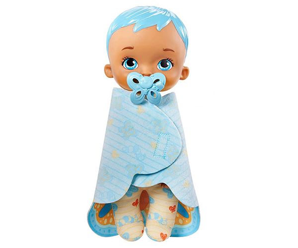 My Garden Baby: Édi-Bébi ölelnivaló kék pillangó baba 23cm - Mattel