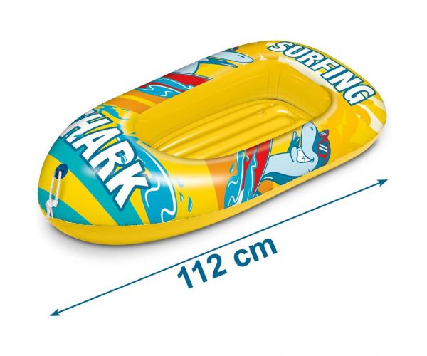 Cápa mintás felfújható csónak 112cm - Mondo Toys