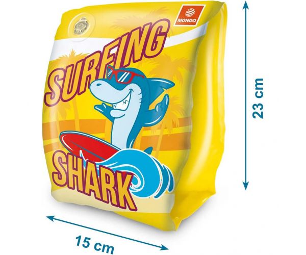 Cápa mintás felfújható karúszó - Mondo Toys
