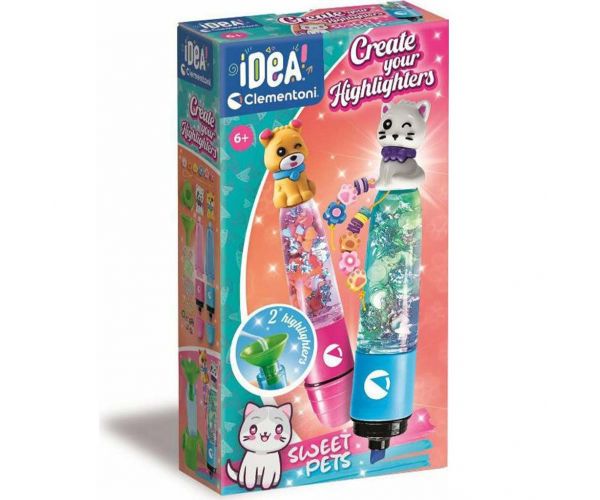 Idea! Cuki állatok mini szövegkiemelő készítő szett - Clementoni