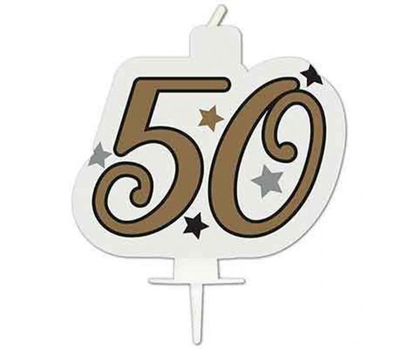 Szülinapi számgyertya - 50-es szám