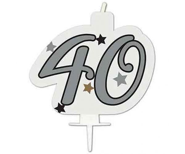Szülinapi számgyertya - 40-es szám